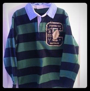 Long sleeve rugby polo shirt